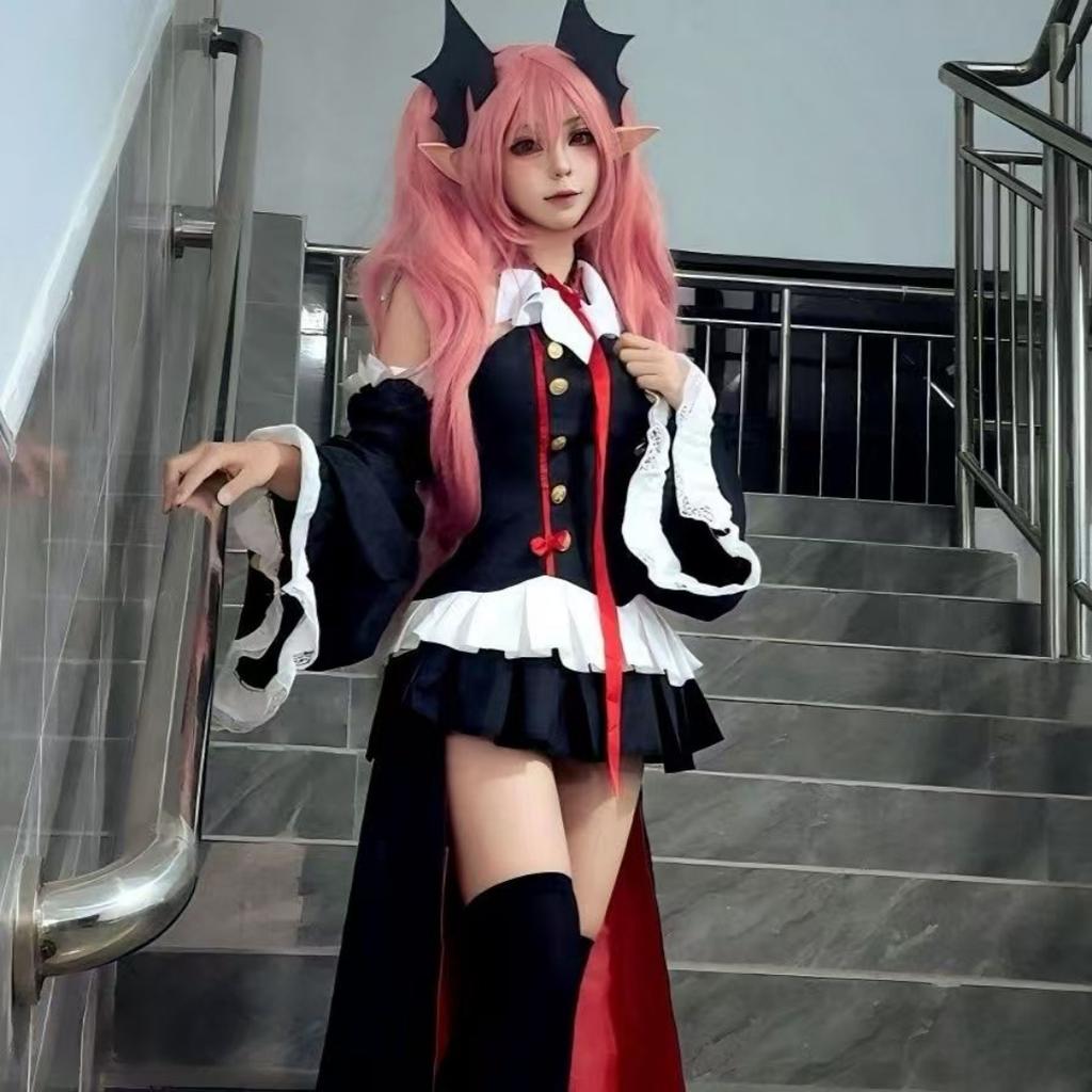 Seraph Of The End Owari no Seraph Krul Tepes Cosplay Costume Uniform Wig Cosplay Anime Witch Vampire Halloween Costume For Women