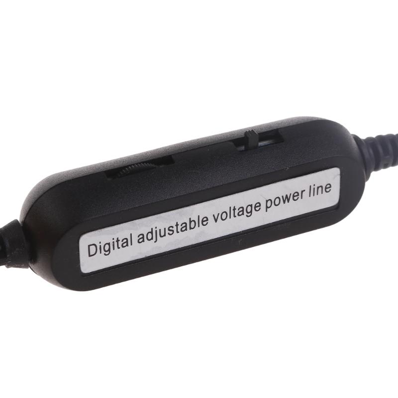 USB C 5V to 1V 3V 4.5V 6V 9V 12V Adjustable Output Voltages Cable Converter Cord for Toy Clock and more