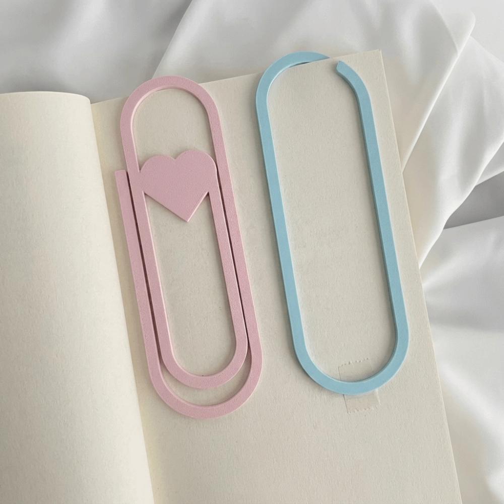 Love Heart Oversized Paper Clip Creative Page Holder Paper Clip Bookmark Student