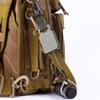 Retractable Military Green Fishing Lure Buckle with Back Clip and High-Strength Steel Wire