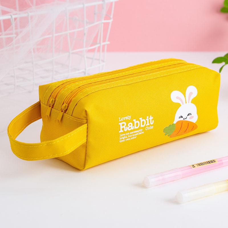 Large Capacity Cute Cartoon Pencil Case for Women - Custom Logo Printing Available