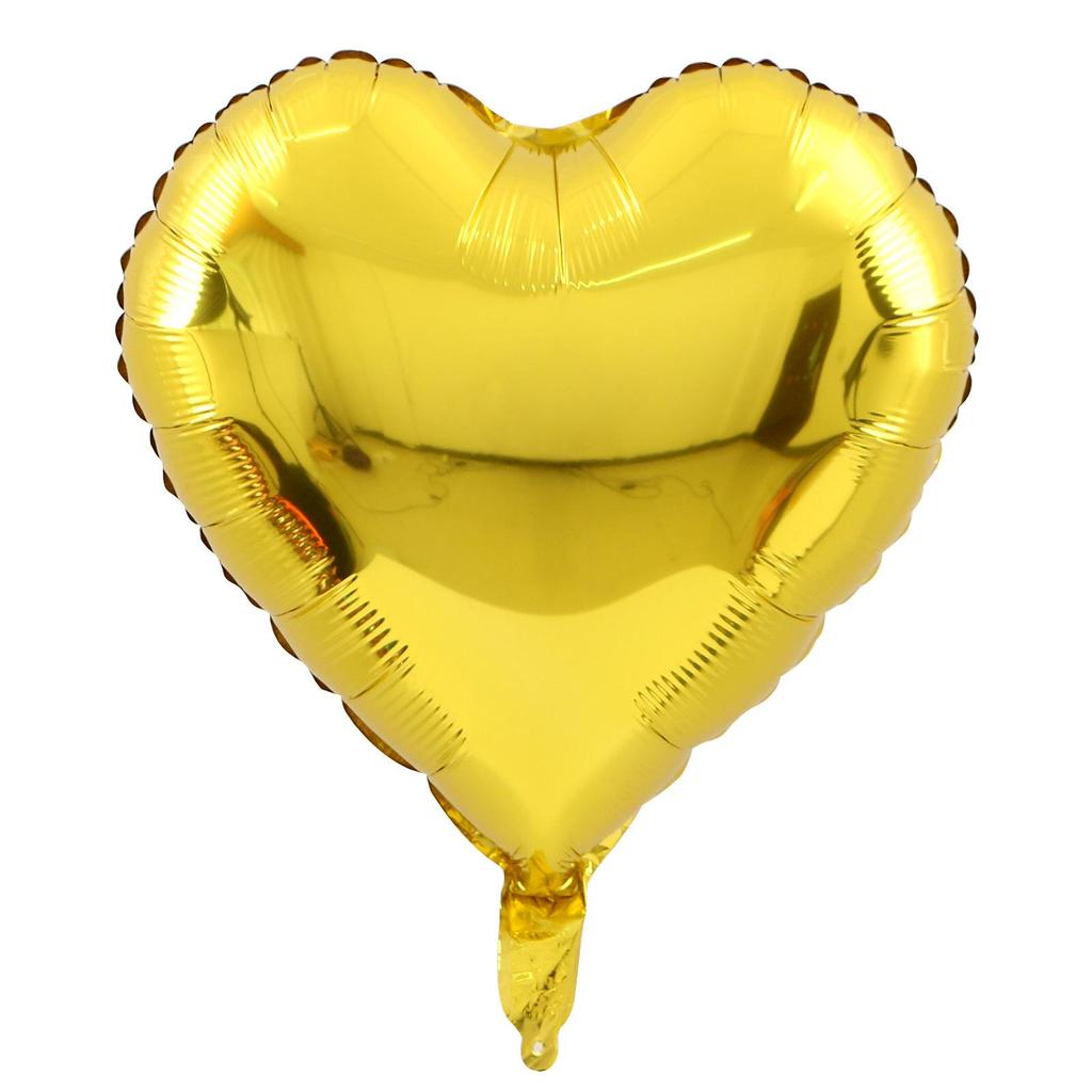 18" Heart and Star Foil Balloons for Weddings and Birthdays