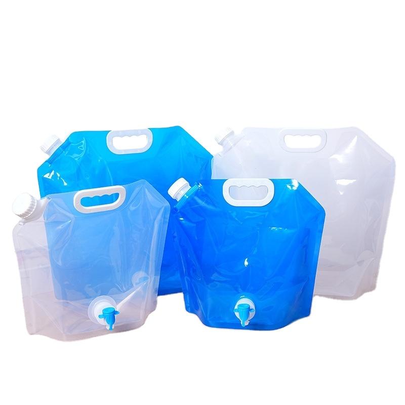 Outdoor PVC Lightweight Portable Foldable Thickened Waterproof 5L/10L Water Storage Bag Camping Hiking Customizable Logo