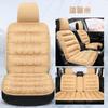 New Car Seat Cushion Single Piece Backless, Autumn and Winter Universal Plush Anti Slip Cushion, Warm Pad Three Piece Set