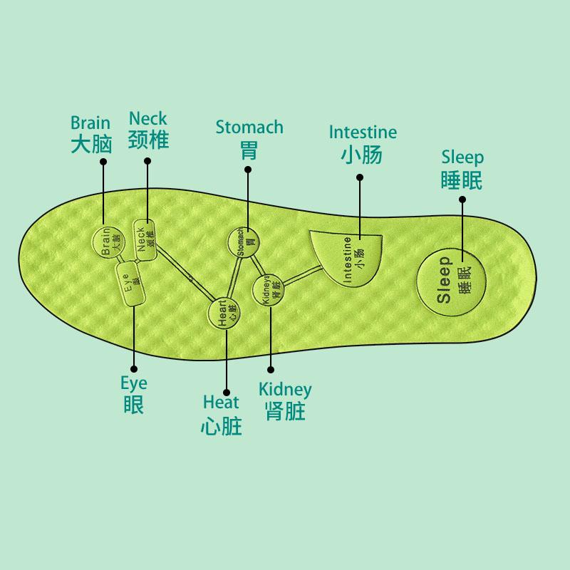 Foot Acupressure Insoles For Shoes Sole Sweat absorbing Deodorant Insole Breathable Running Insoles For Feet massage Insole