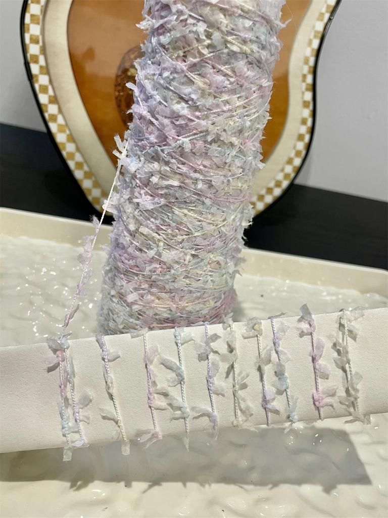 100g/roll Fancy Butterfly Knitting Yarn Special Paper Scraps Polyester Yarn Handmade DIY Knitting Crochet Scarf Bag Glove Wiring