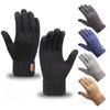 Men's Winter Wool Gloves Made of Alpaca Wool Thickened Wool Gloves Knitted Gloves Touch Screen Gloves