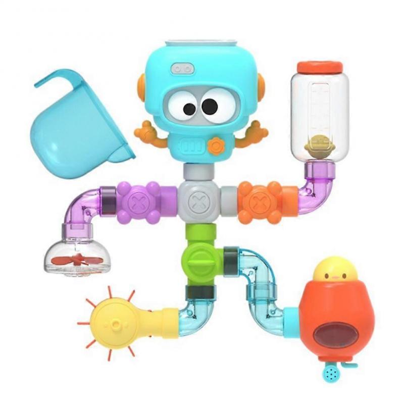 Children'S Bathroom Toys Water Assembly Pipe Rotating Fun Interactive Fun Game