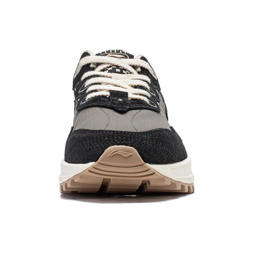 Li Ning Riding The Wind 2.0 Slip Resistant Abrasion Resistant Low Top Casual Shoes Women's Gray Black AGCT308-4