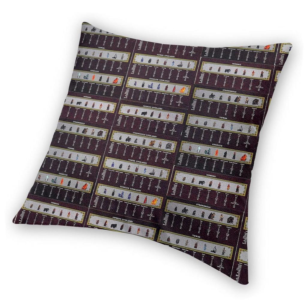 Heroes Of Might & Magic 3 Creature Table Square Pillowcase Polyester Linen Velvet Printed Zip Decorative Pillow Case Sofa Cover