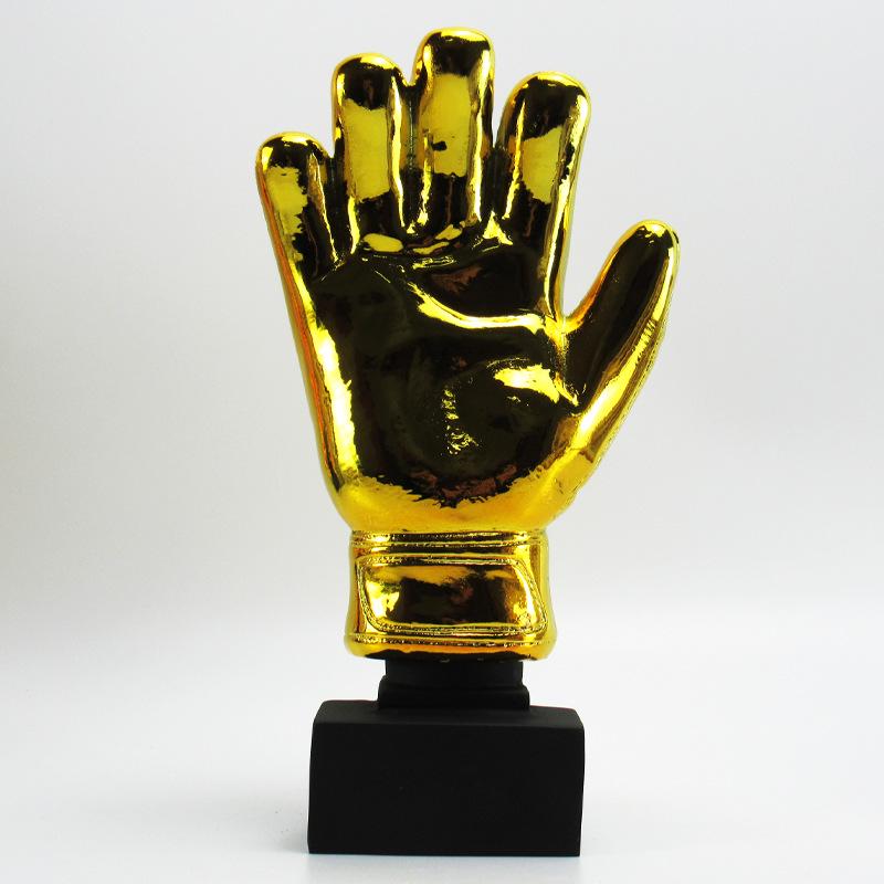 Troféu Luva de Ouro para Goleiro: Ornamento de Lembrança em Resina para Fã da Copa do Mundo