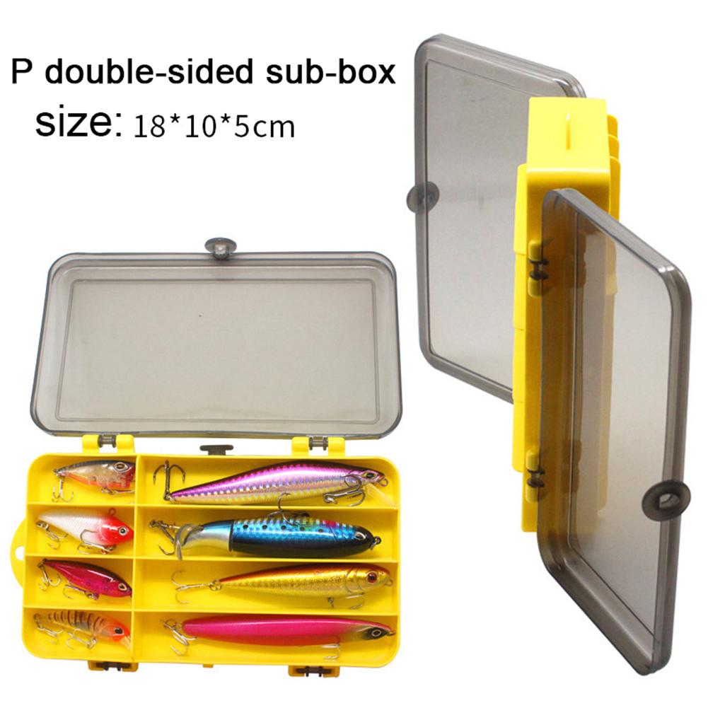 Double Sided Compartments Fishing Tackle Boxes Fishing Lure Box Fishing Bait Tackle Storage Case For Jewelry Beads Earring Hook