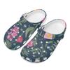 For Women Men EVA Clogs Printed Soft Comfort Soft Sole Slip On Garden Shoes Beach Pool Bathroom Home Casual Slippers Travel Wear