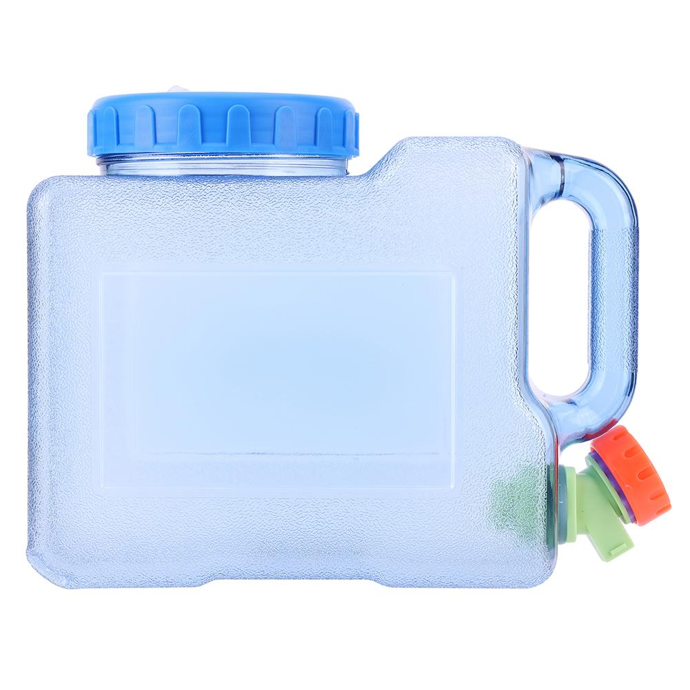 3L Portable Water Container with Spigot Water Storage Carrier Leakproof Water Storage Container for Hiking Self-Driving Tour