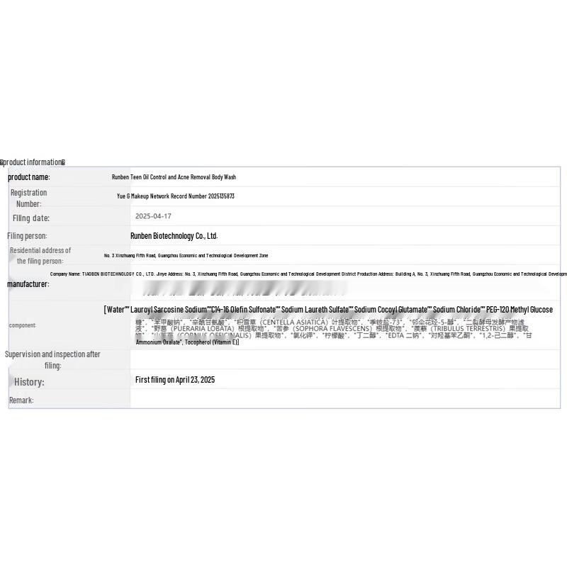 RUNBEN Teen Anti-Dandruff & Itch-Relief Shampoo