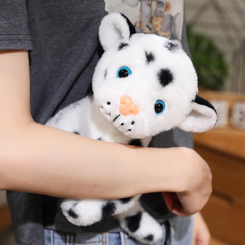 Leopard Plush Toys Cute Sitting Tiger Plushie Toys for Girl Children Pretty Stuffed Animals Christmas Birthday Gifts Girlfriend