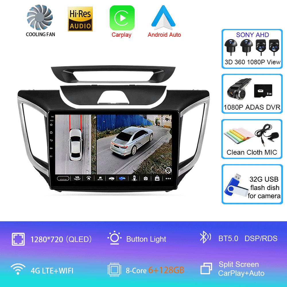 Android 14 Car Radio For Hyundai Creta IX25 2015 - 2019  Multimedia Video Player Navigation stereo GPS  No 2din 2 din dvd