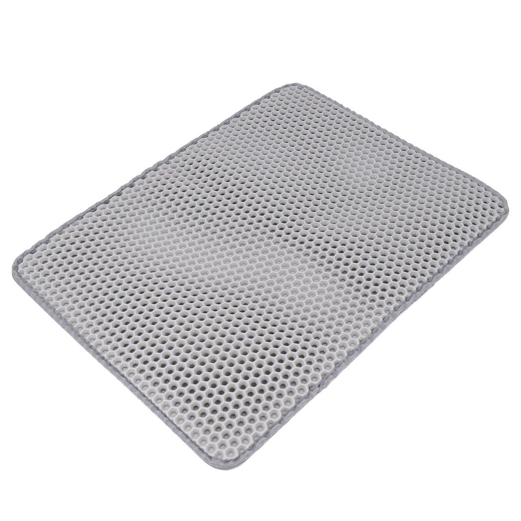 Double Layer Cat Litter Mat EVA Easy To Clean Washable Anti Slip Litter Catcher Mat for Cats Dogs