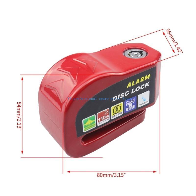 41XA Aluminum Security Anti-theft Reminder Lock Scooter Bike Waterproof Lock