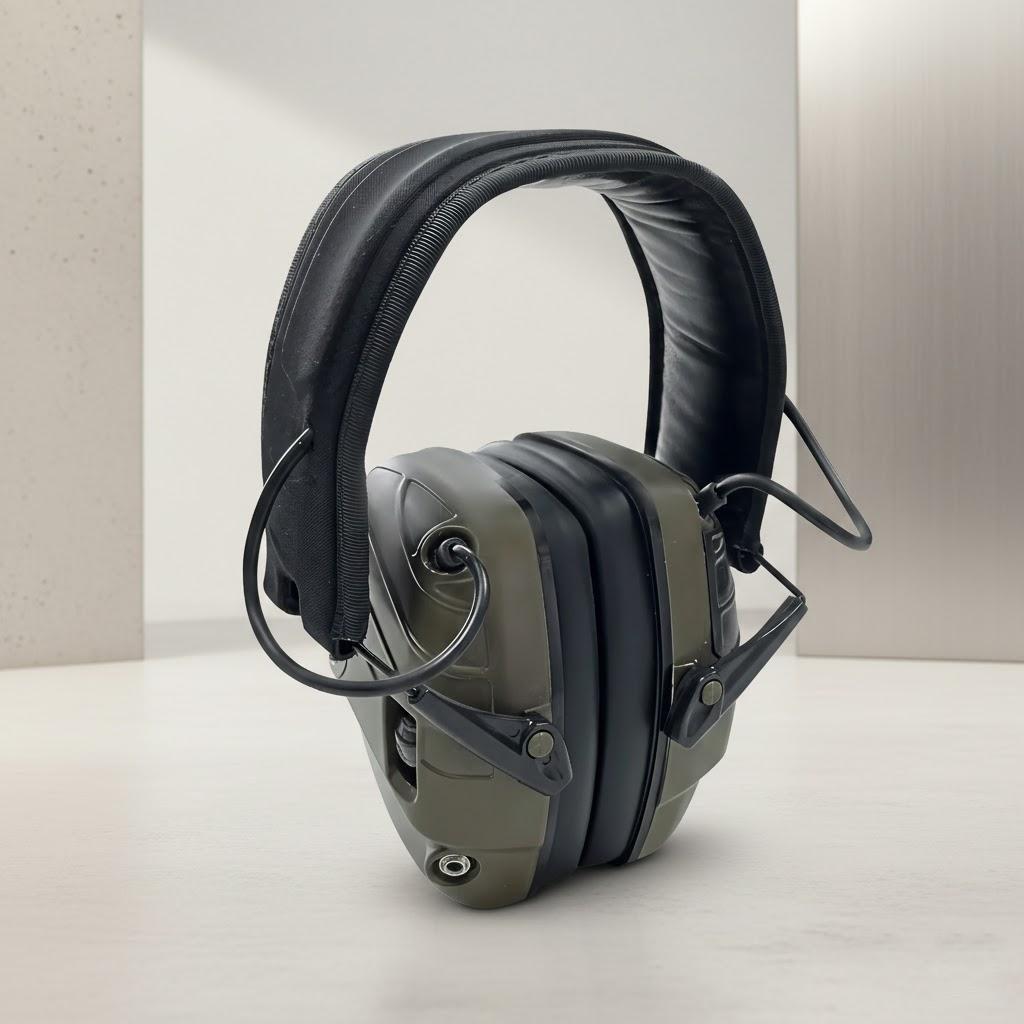 

Tactical Electronic Shooting Earmuffs Outdoor Hunting Noise Reduction Hearing Protection Headset зелений