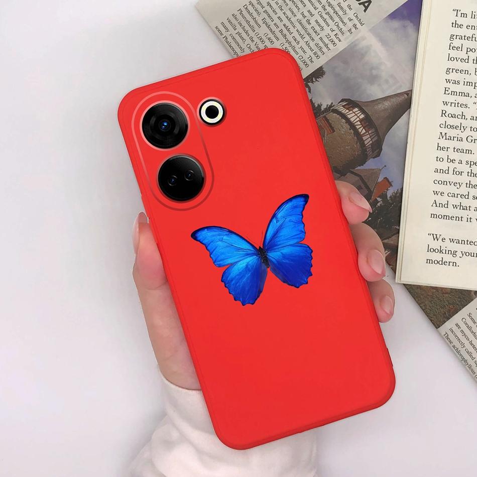 For Tecno Camon 20 Pro 4G 5G Phone Cases Cute Design Matte Silicone Shockproof Black Cover For Tecno Camon20 20Pro Bumper Capa