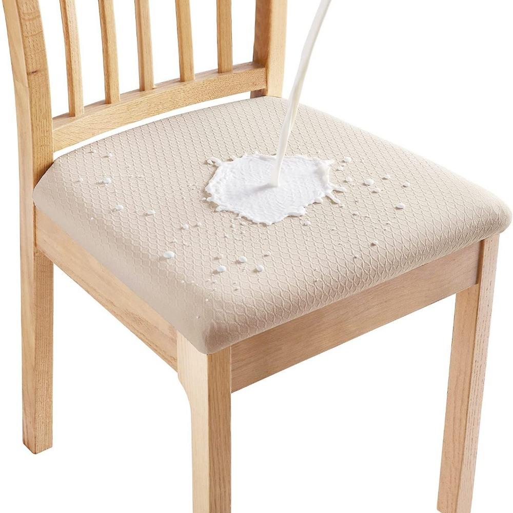 Small rhombus jacquard waterproof chair cushion cover, all-season elastic chair cover, hotel home chair cover small square 04 chair cover