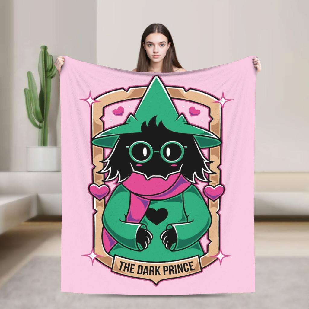 Delta Rune Kris Deltarune Blankets Wool Novelty Soft Throw Blankets for Bed Sofa Summer
