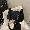 Popular French Niche Design Bag Women'S Versatile High-End Chain Shoulder Handbag Felt Armpit Bag