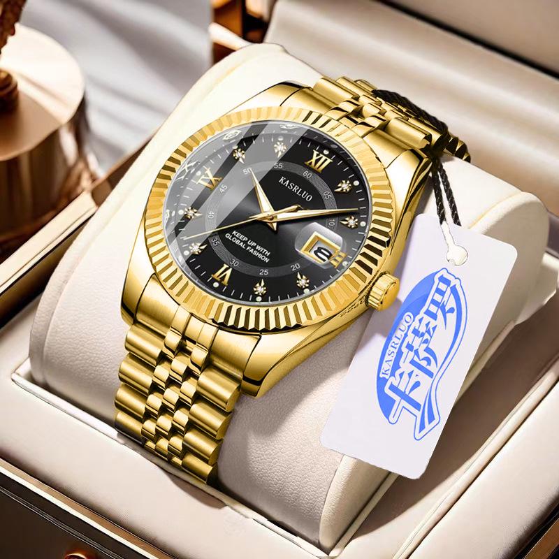 Men's Luminous Quartz Diary Watch: Stylish & High-Value Fashion Accessory