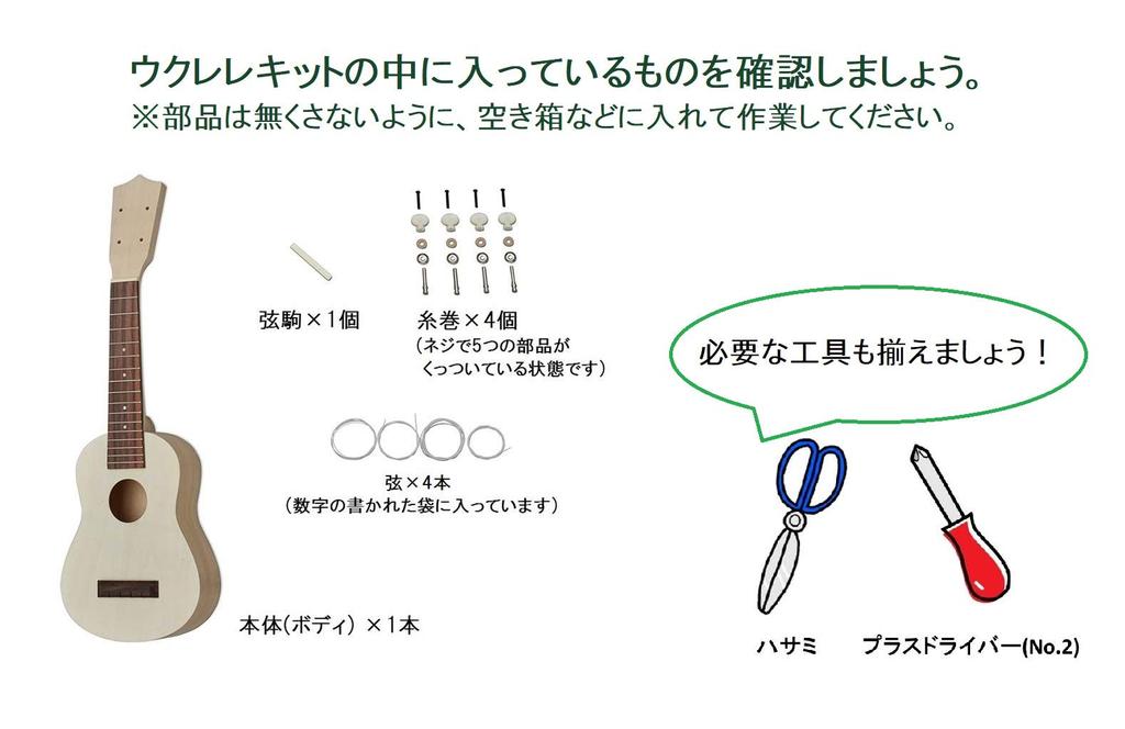 SUZUKI Håndlaget Instrument Serie Ukulele Kit UKK-2