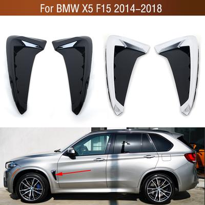 1 pár pro BMW X5 F15 2014 2015 2016 2017 2018 Mřížka předních dveří Mřížka blatníku Ozdobný kryt výstupu vzduchu