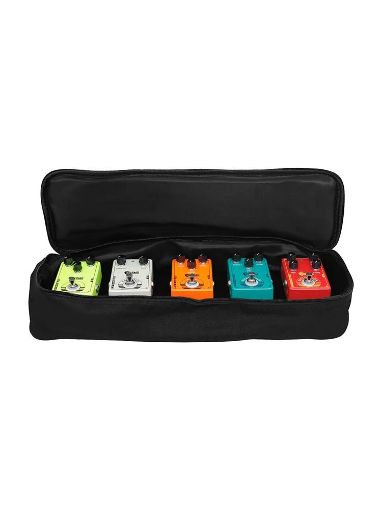 Caline CB-107 Mini Pedal Combo Board Guitar Pedalboard Aluminum Alloy Electric Guitar Effect Pedal Board with Carrying Bag