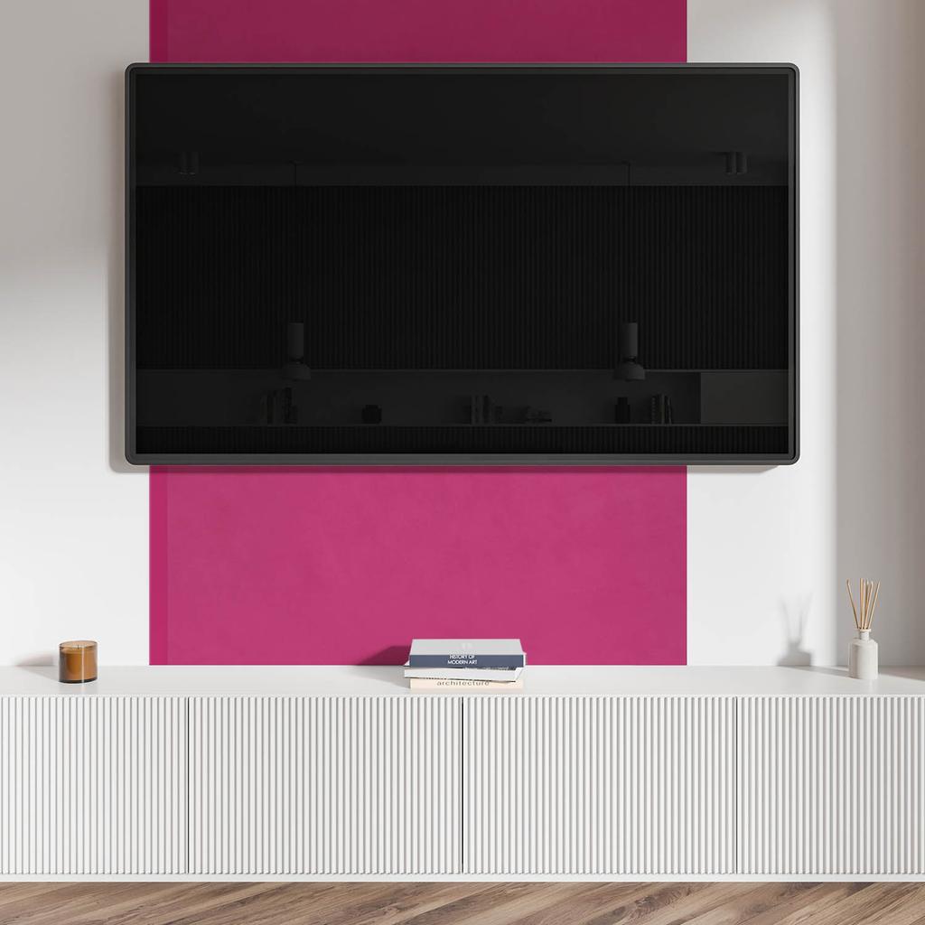 Self-Adhesive Vinyl Panel - Office Wall Decoration 120x60 cm Pink
