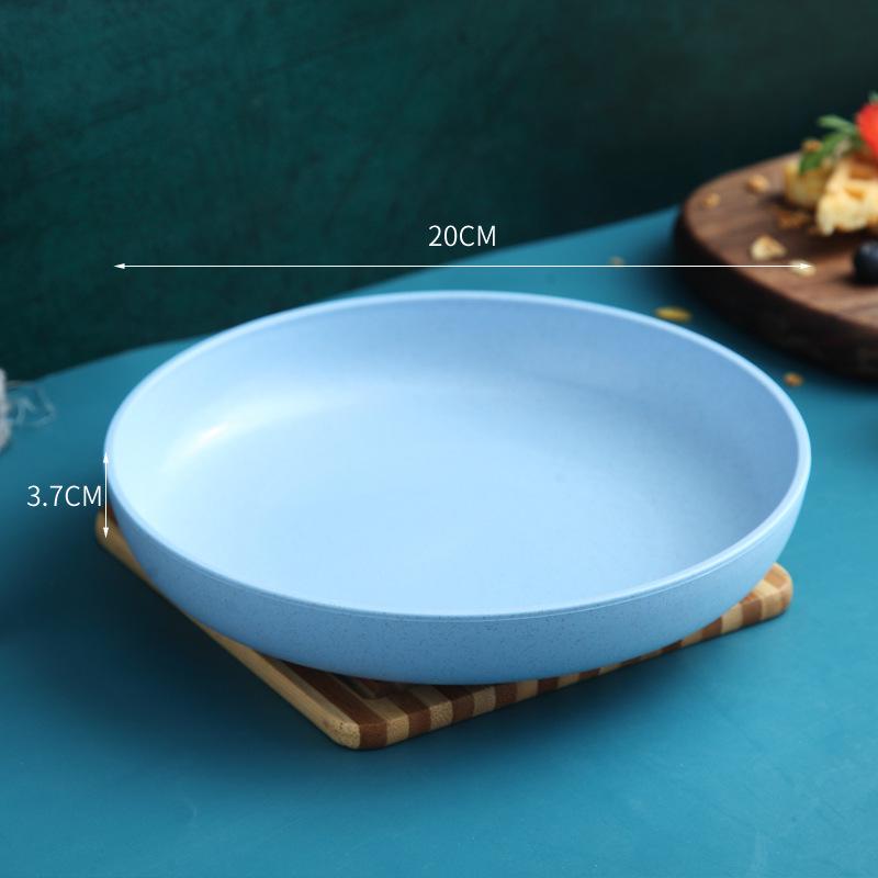 

Большая пластиковая обеденная тарелка в скандинавском стиле - Простой, элегантный и глубокий дизайн для дома и в подарок синий