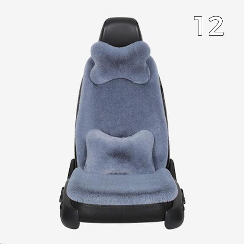 Plush Seat Cover Set Universal Luxury Car Seat Cushion Auto Protector Mat Winter Soft Warm Fur Cover Auto Interior