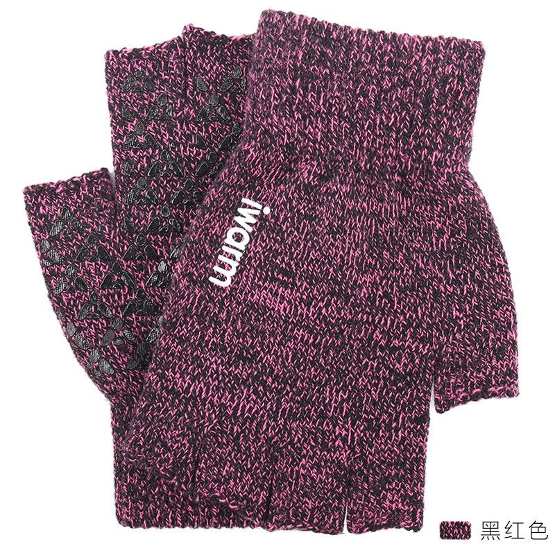 

Перчатки без пальцев мужские и женские осенне-зимние бархатные утолщенные теплые вязаные для занятий спортом на открытом воздухе противоскользящие для вождения One Size