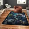 Gecko Frames Pattern Rug Floor Mat for Living Room or Bedroom Soft and Comfortable Carpet a Gift for Birthday and Holiday.