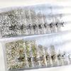 1440pcs Flat-bottom Nail Rhinestones AB Crystals 3D Nail Art Decorations Nail Charms Nail Art Accessories