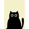Funny Black Cat Poster Print Canvas Painting Minimalist Nordic Animal Wall Art Picture For Living Room Home Decoration Unframed