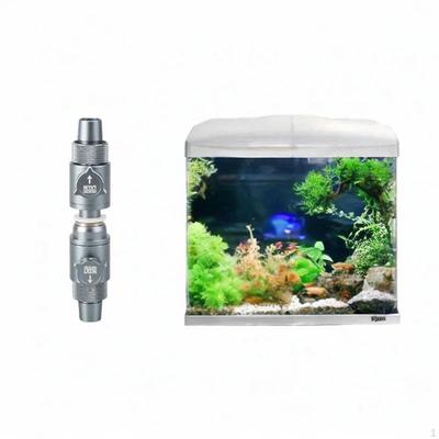 Robinet pentru furtun de acvariu Conector dublu cu urechi Valvă metalică cu eliberare rapidă, Control apă acvariu pentru