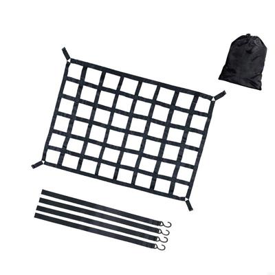 28GC Secure Cargo Net For Truck Bed Tear Resistant Nylon S Hook System Load SUVs