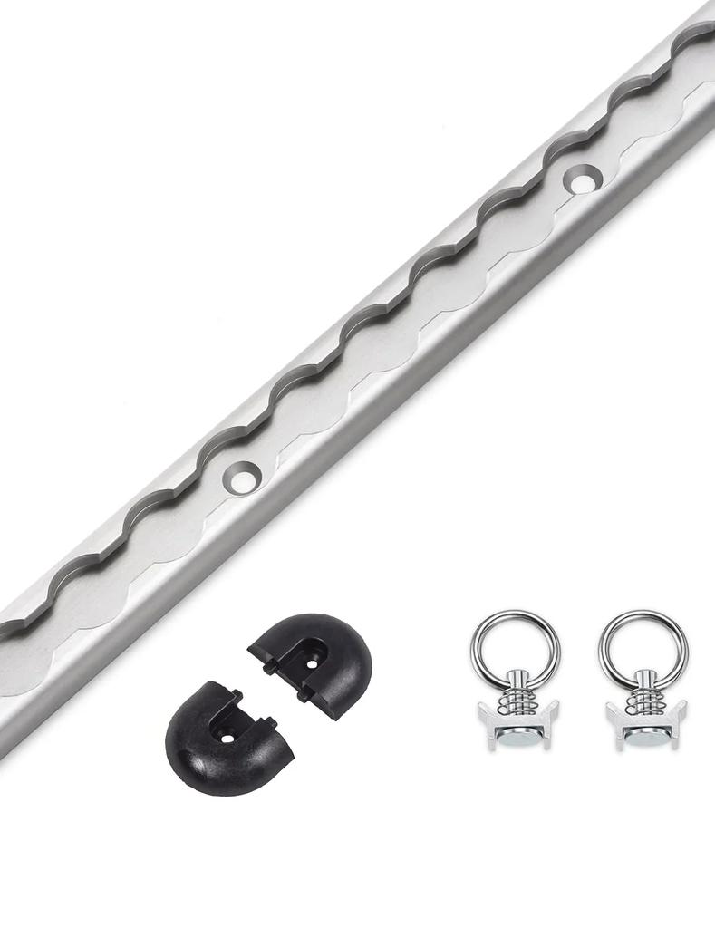 Sistema de amarre de aluminio de 19,7 pulgadas, riel de amarre de aluminio para remolque cerrado, fijación de carga, transferencia de viaje