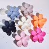 4pcs/set Ladies Matte Flower Clip Spring/Summer New Color Back Hair Shark Clip Fashion Sweet Ladies Gift Flower Clip