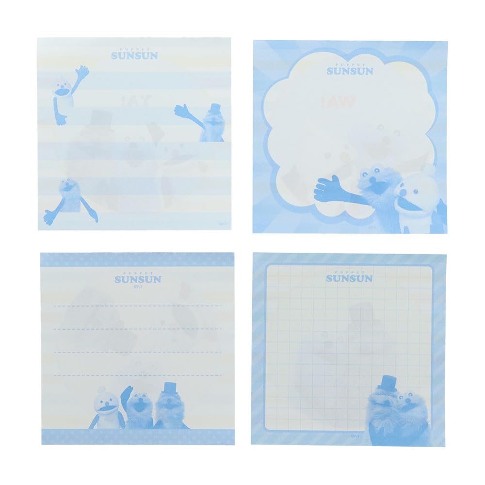 Stationery Puppet Goods Memo with S2850249 Sun-Star Sun-Sun Pad, Square, Window, Border,