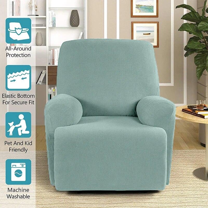 Polar Fleece Recliner Sofa Cover Elastic Relax Armchair Cover Sofa Covers for Living Room Lazy Boy Recliner Cover For Home Hotel