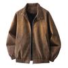 Leather jacket jacket men's autumn and winter velvet warm new American retro fashion versatile locomotive clothing leather jacket men