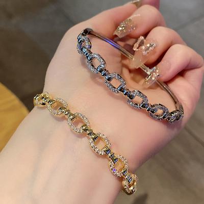 Przesadna biżuteria Ins Fashion, Temperament lekkiego luksusu, Wysokiej klasy w dotyku, Prosta bransoletka dla kobiet