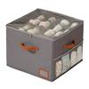 Foldable Shoe Organizer Foldable Shoe Storage Box with Lid 16-compartment Dustproof Organizer Bin Handle-equipped Closet