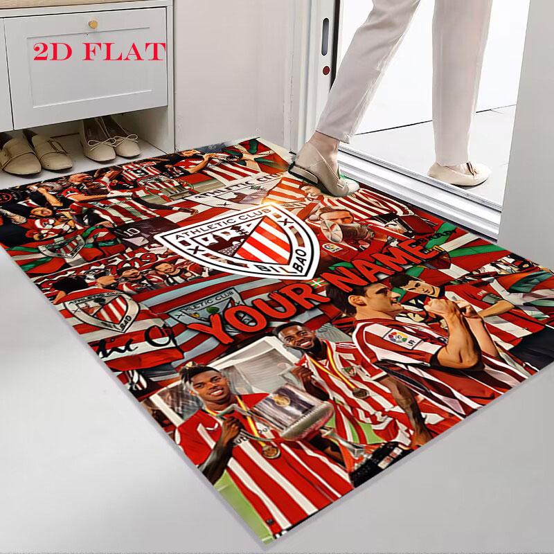 Custom Athletic Bilbao Carpet Rug for Living Room Bedroom Home Sofa Decoration,Kids play Nonslip Floor Mat