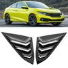 Bil Bakre Fönster Ventilationsutlopp Lamell Skärmlist Passar för Honda Civic 20162019